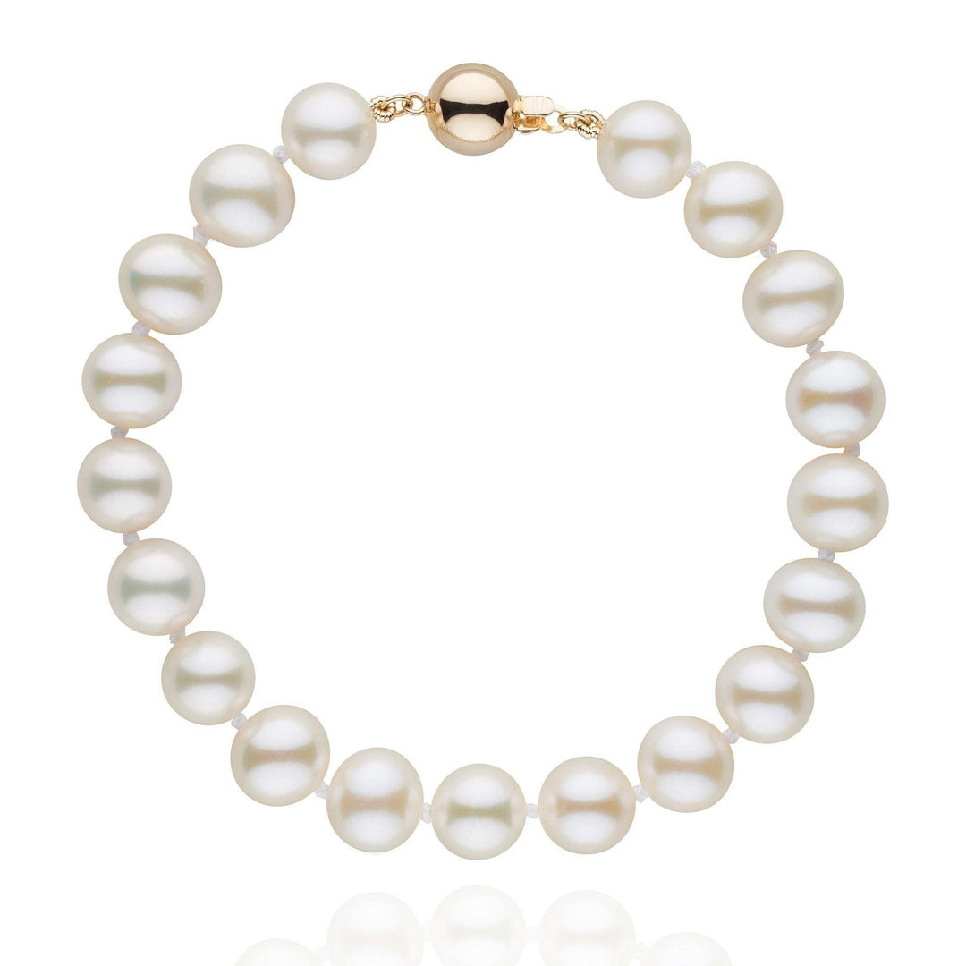 9ct Gold 19cm Cultured Freshwater Pearl Bracelet in White | Angus & Coote 9ct Gold 19cm Cultured Freshwater Pearl Bracelet in White | Angus & Coote