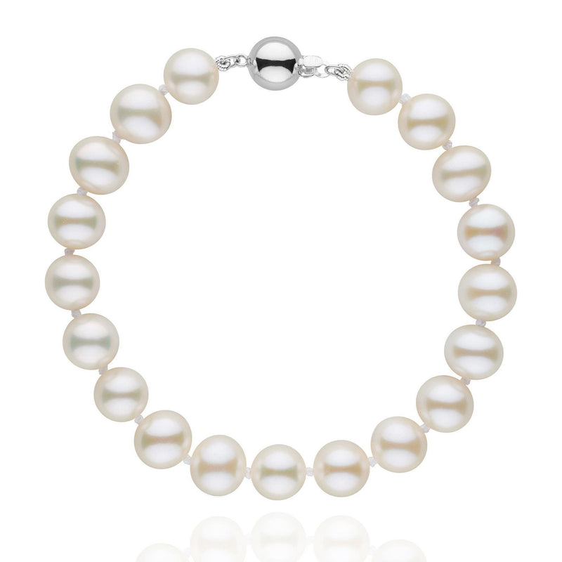 FIR Bracelet ホワイト 85-90-mm-white-freshwater-aa-