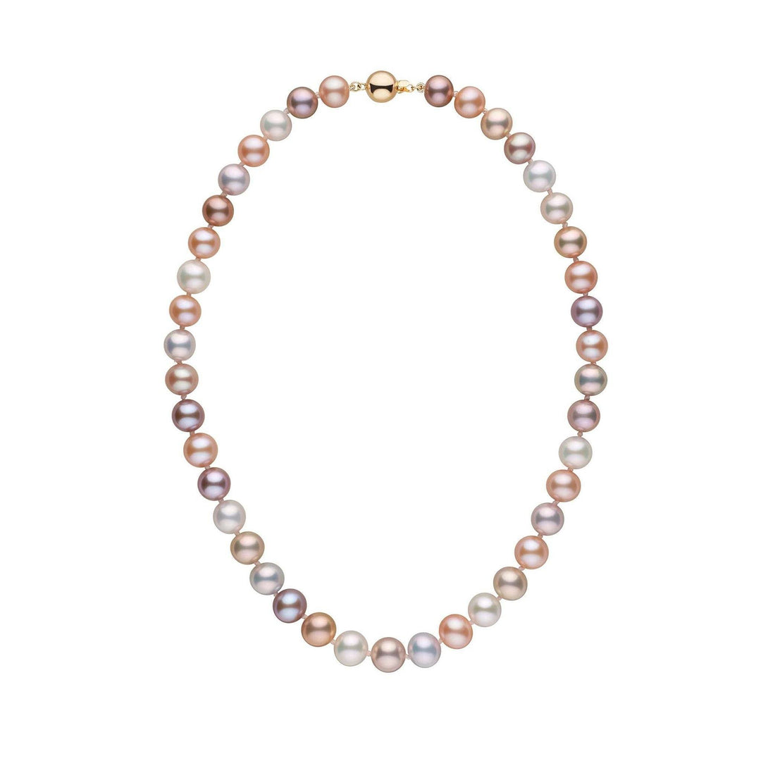 9.0-9.5 mm 16 Inch Multicolor Freshadama Freshwater Pearl Necklace