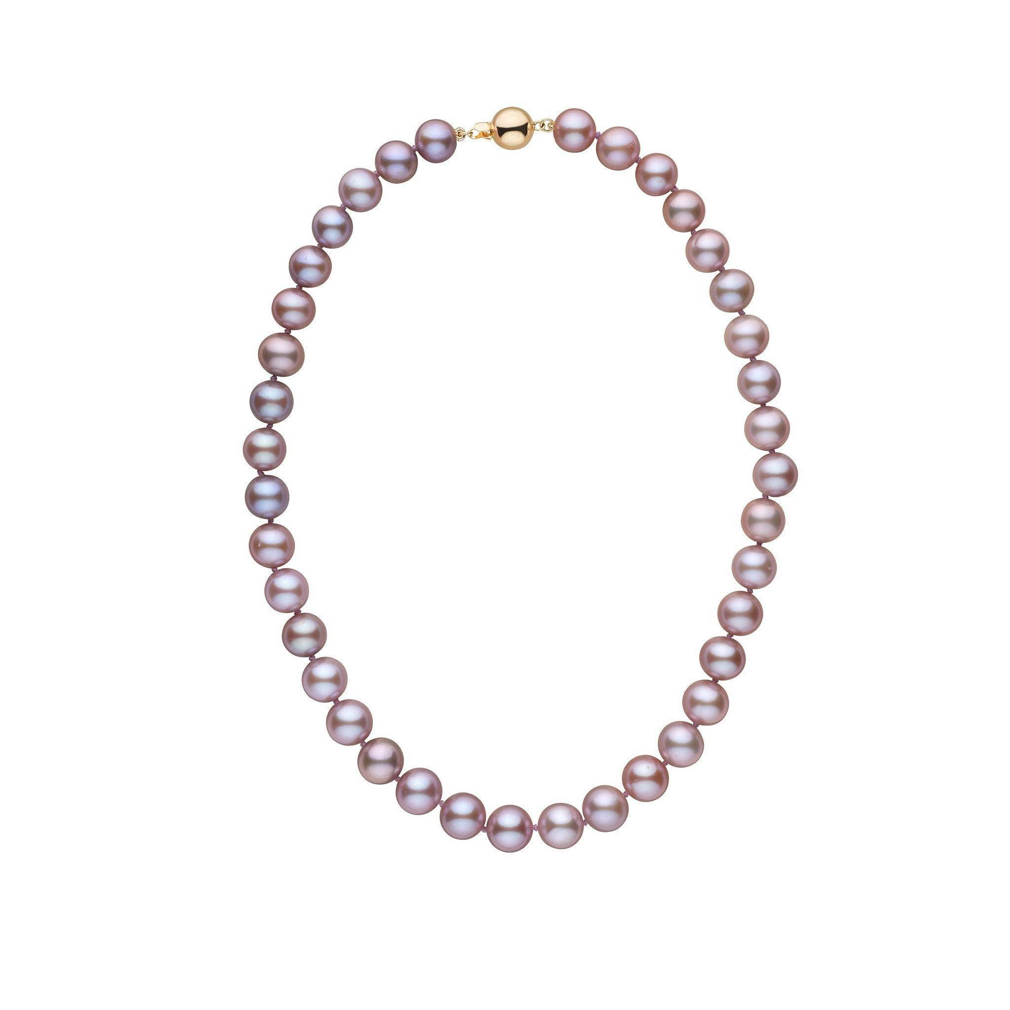 9.5-10.5 mm 16 Inch AA+ Lavender Freshwater Pearl Necklace