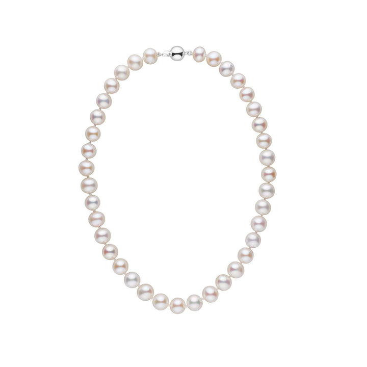 9.5-10.5 mm 16 inch AA+ White Freshwater Pearl Necklace