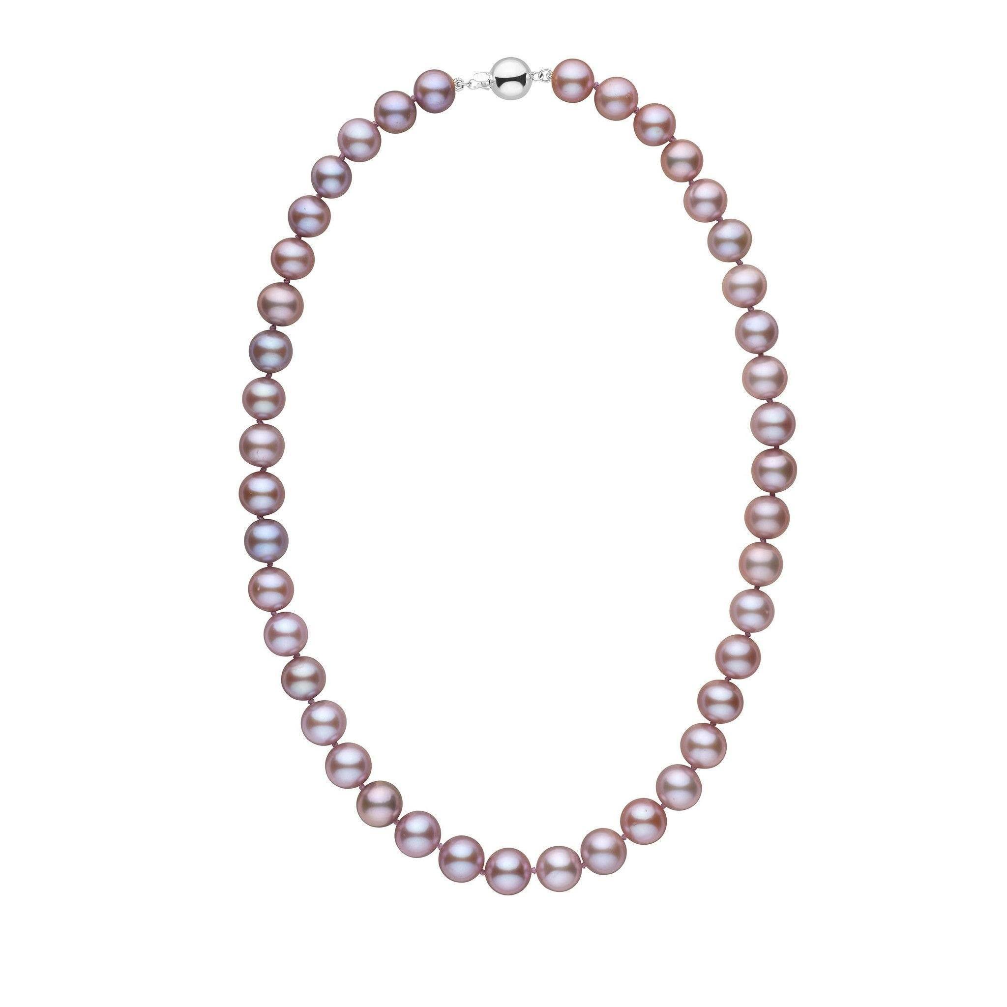 9.5-10.5 mm 18 Inch AA+ Lavender Freshwater Pearl Necklace