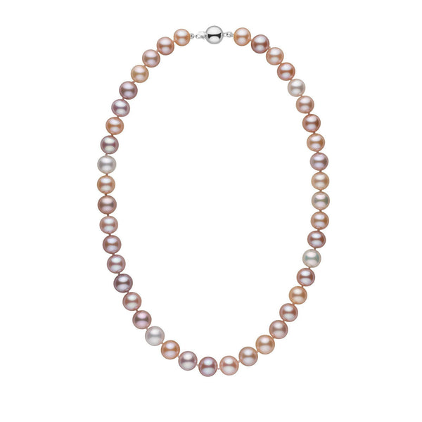 9.5-10.5 mm AAA Multicolor Freshwater Pearl Necklace wg