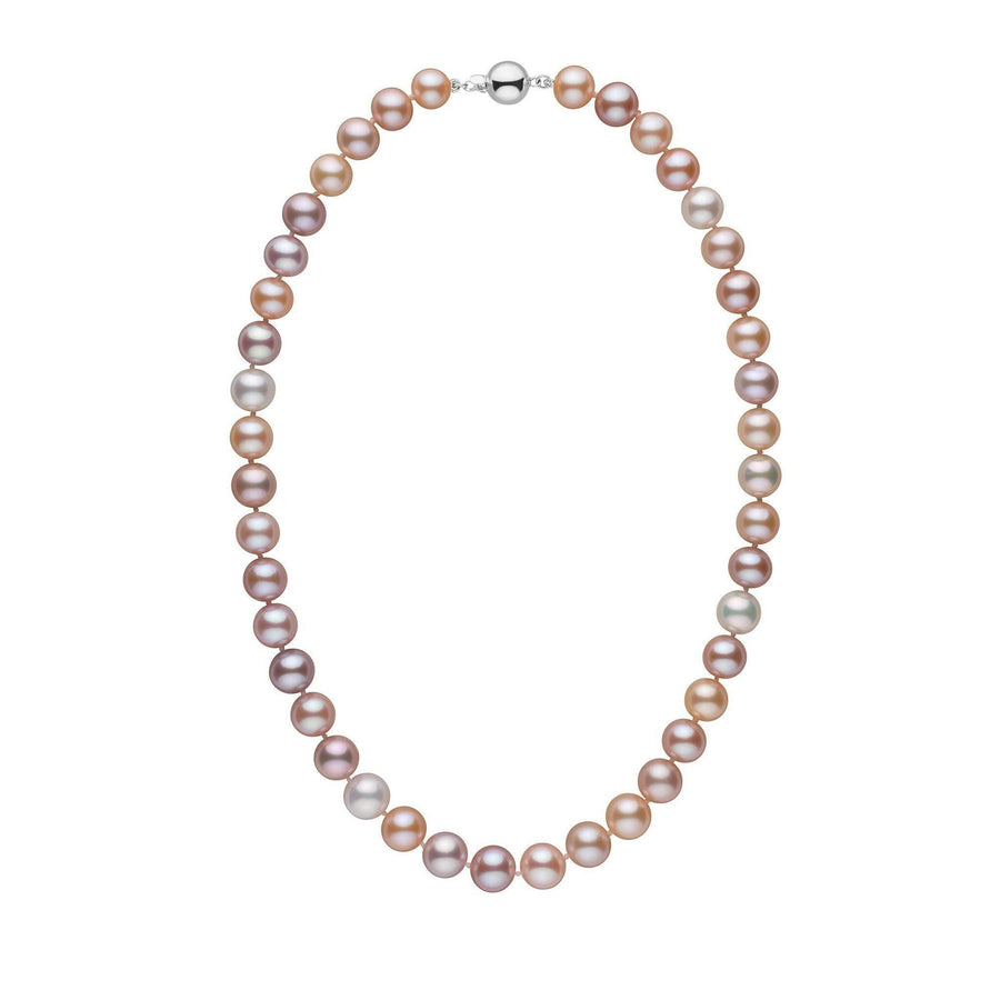 9.5-10.5 mm AAA Multicolor Freshwater Pearl Necklace wg