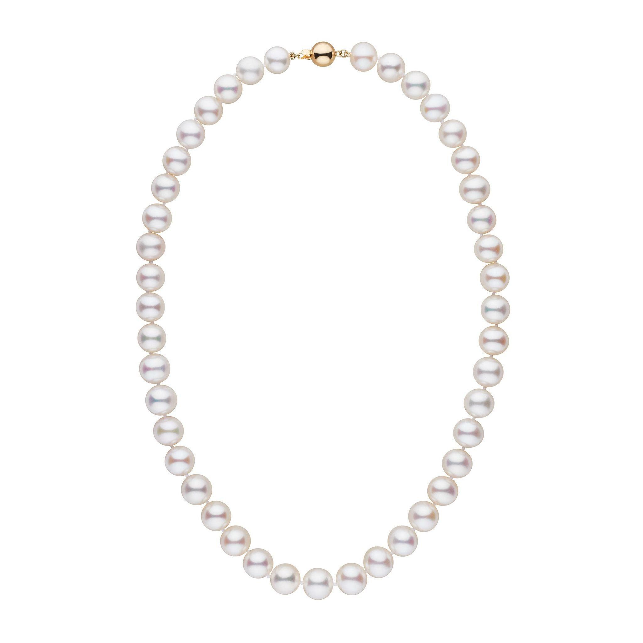 9.5-10.5 mm 18 inch AAA White Freshwater Pearl Necklace