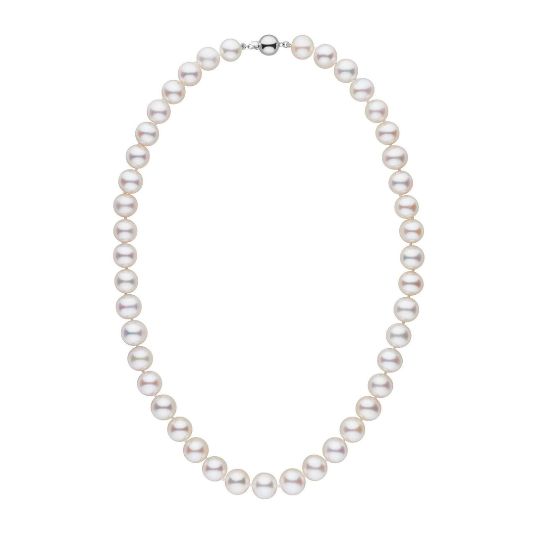 9.5-10.5 mm 18 inch AAA White Freshwater Pearl Necklace