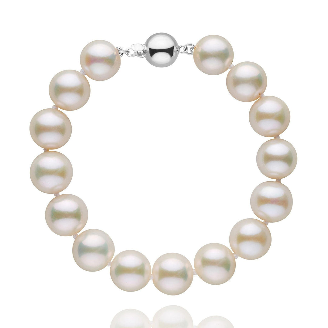 9.5-10.5 mm White Freshwater AAA Pearl Bracelet