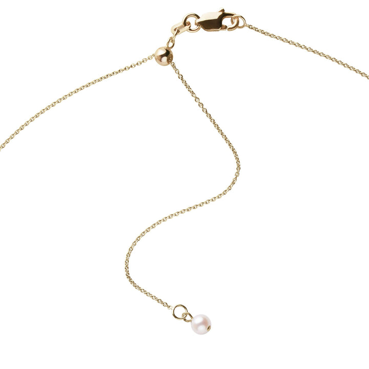 Petite Bar Collection 6.5-7.0 mm White Freshadama Pearl Adjustable Chain Pendant
