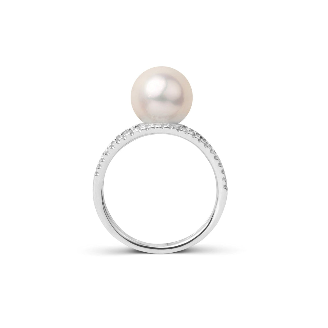 Bridge Collection 9.0-10.0 mm Freshadama Pearl and Diamond Ring White Gold side