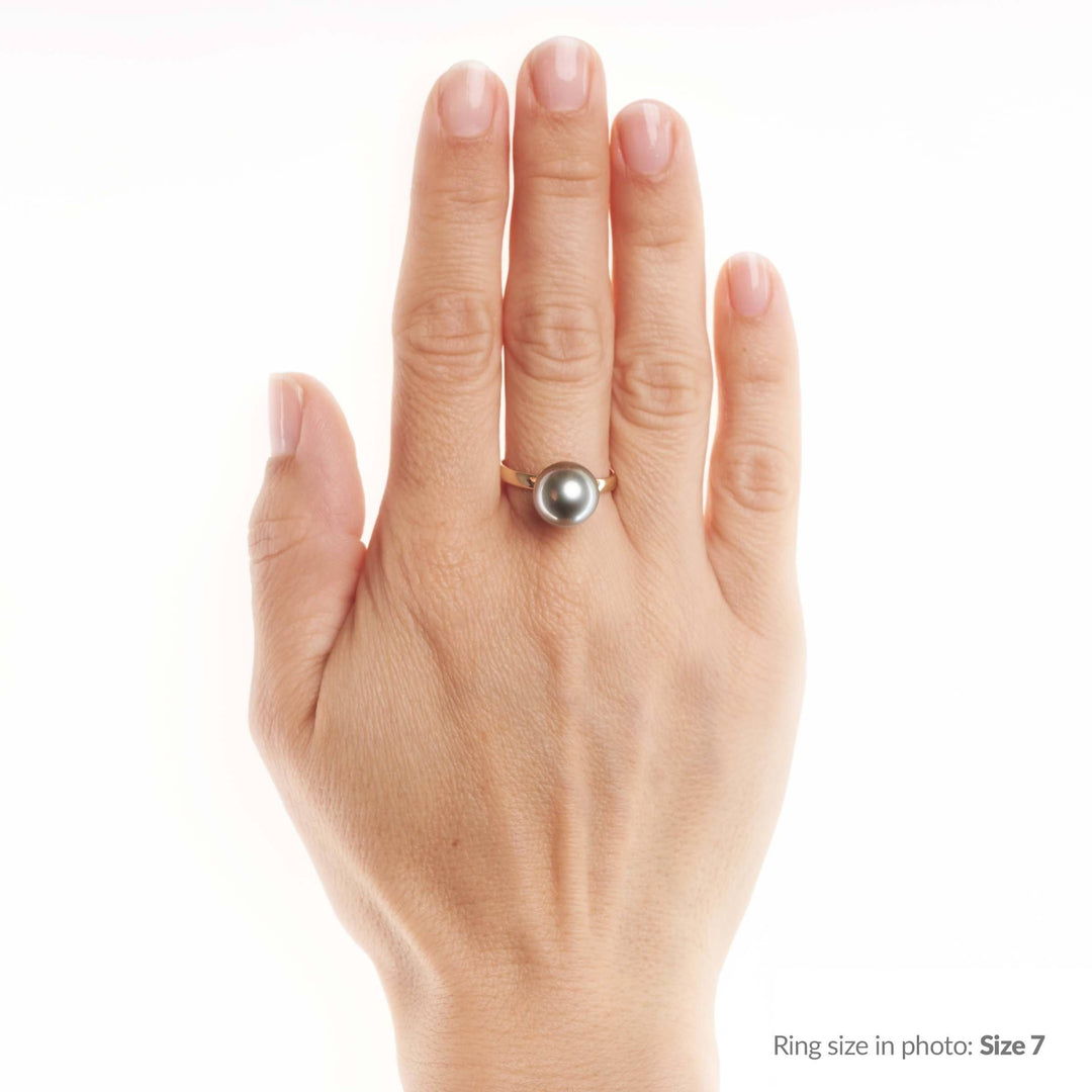 Classic Collection 11.0-12.0 mm Tahitian Pearl Ring