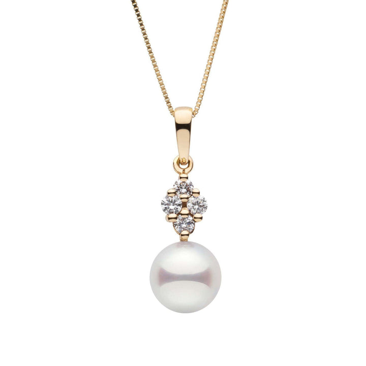 9.0-9.5 mm Akoya Pearl and Diamond Elegance Collection Pendant