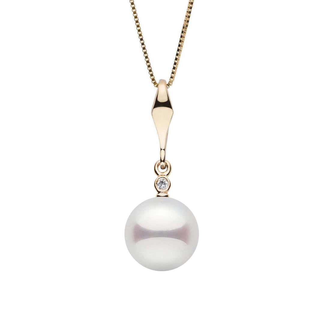 Essential Collection 8.5-9.0 mm Akoya Pearl Pendant with Diamond Accent