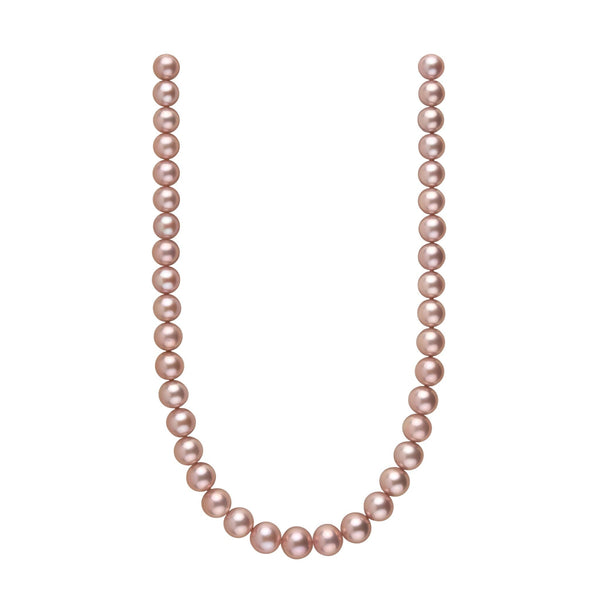 9.8-11.9 mm Rose Quartz Pink Edison Freshwater Pearl Necklace