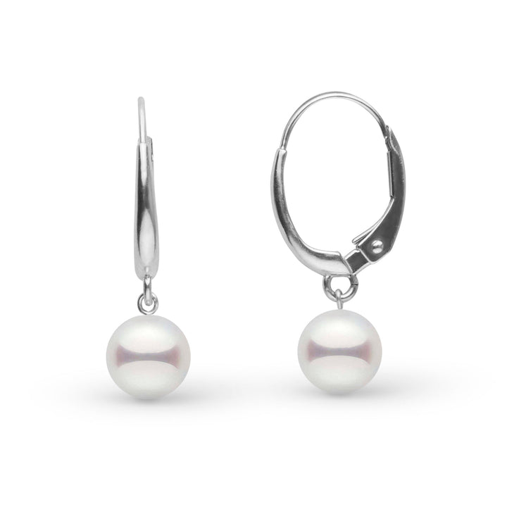 7.0-7.5 mm Akoya Pearl Muse Collection Earrings White gold