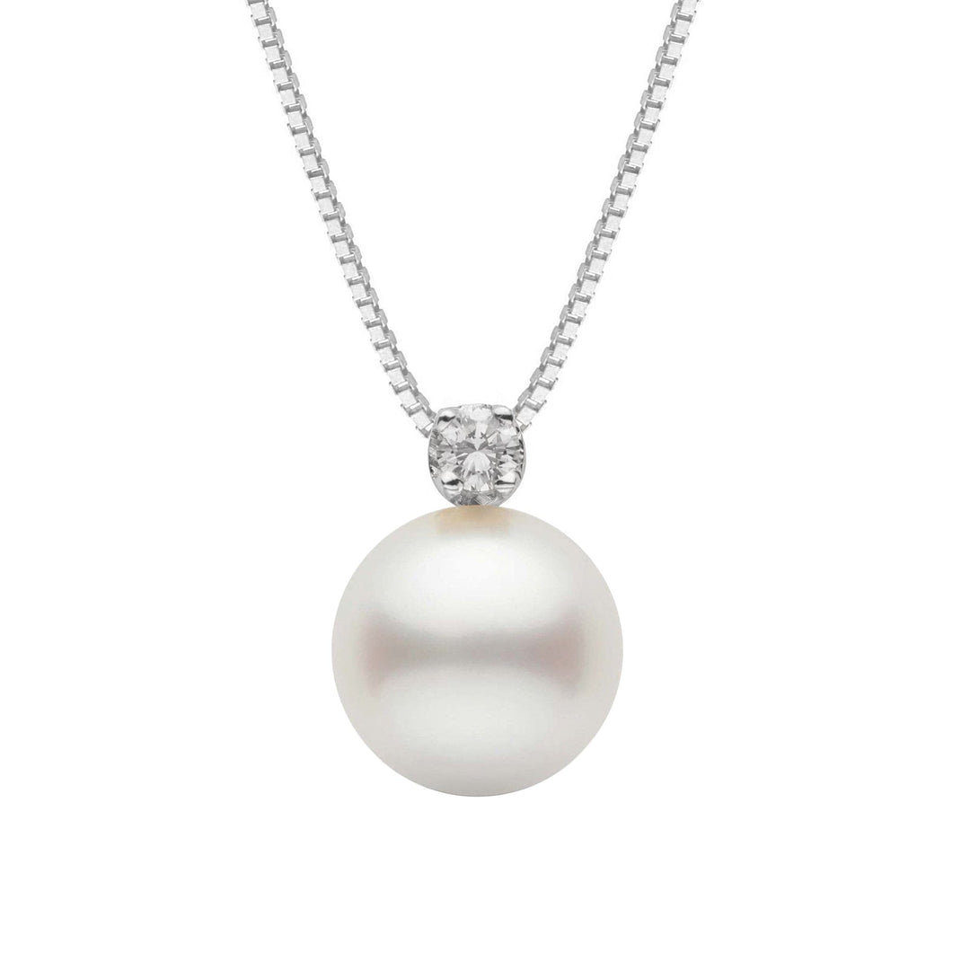 North Star Collection 11.0-12.0 mm White South Sea Pearl and Diamond Pendant