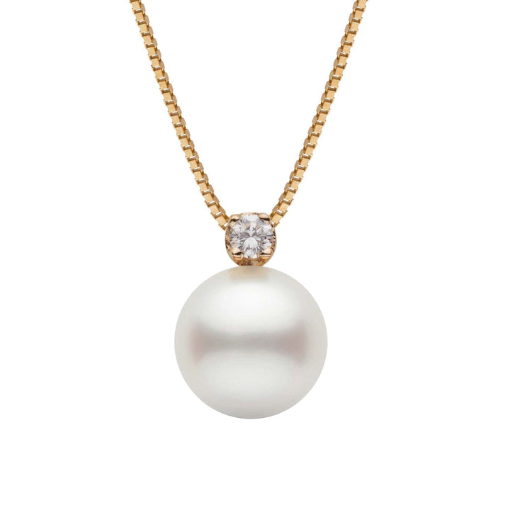North Star Collection 11.0-12.0 mm White South Sea Pearl and Diamond Pendant
