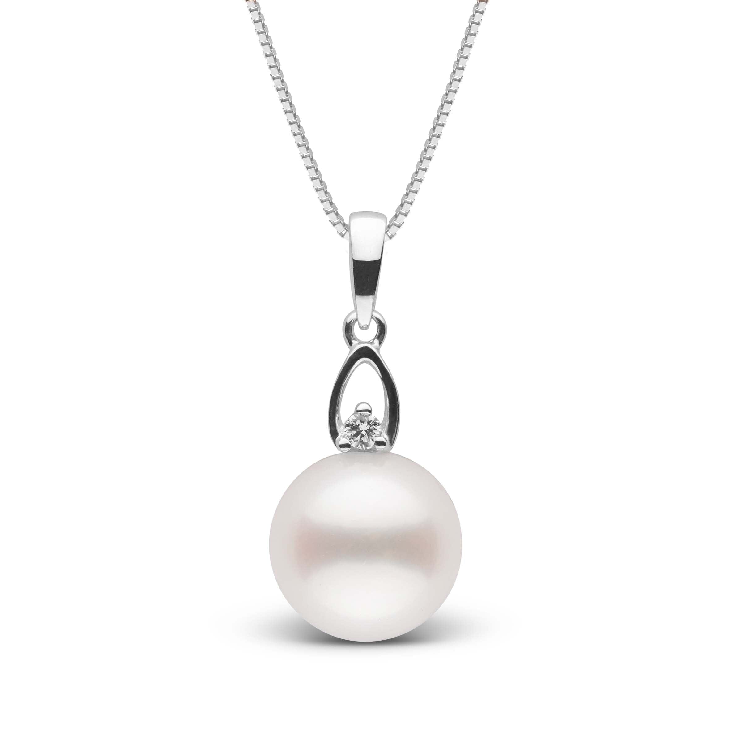 Juliet Collection White Freshadama Pearl and Diamond Pendant