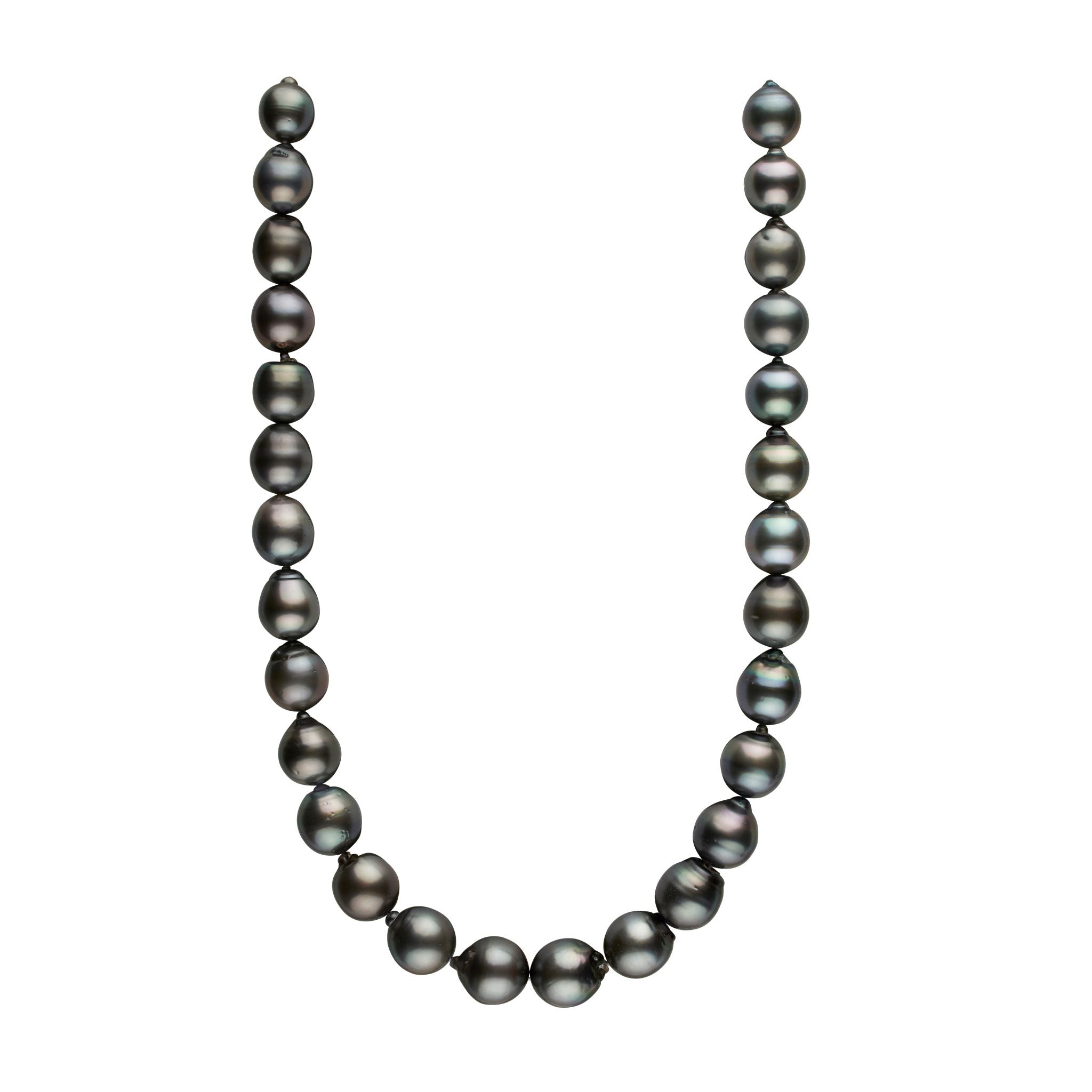 11.3-13.7 mm AA+ Tahitian Drop Pearl Necklace