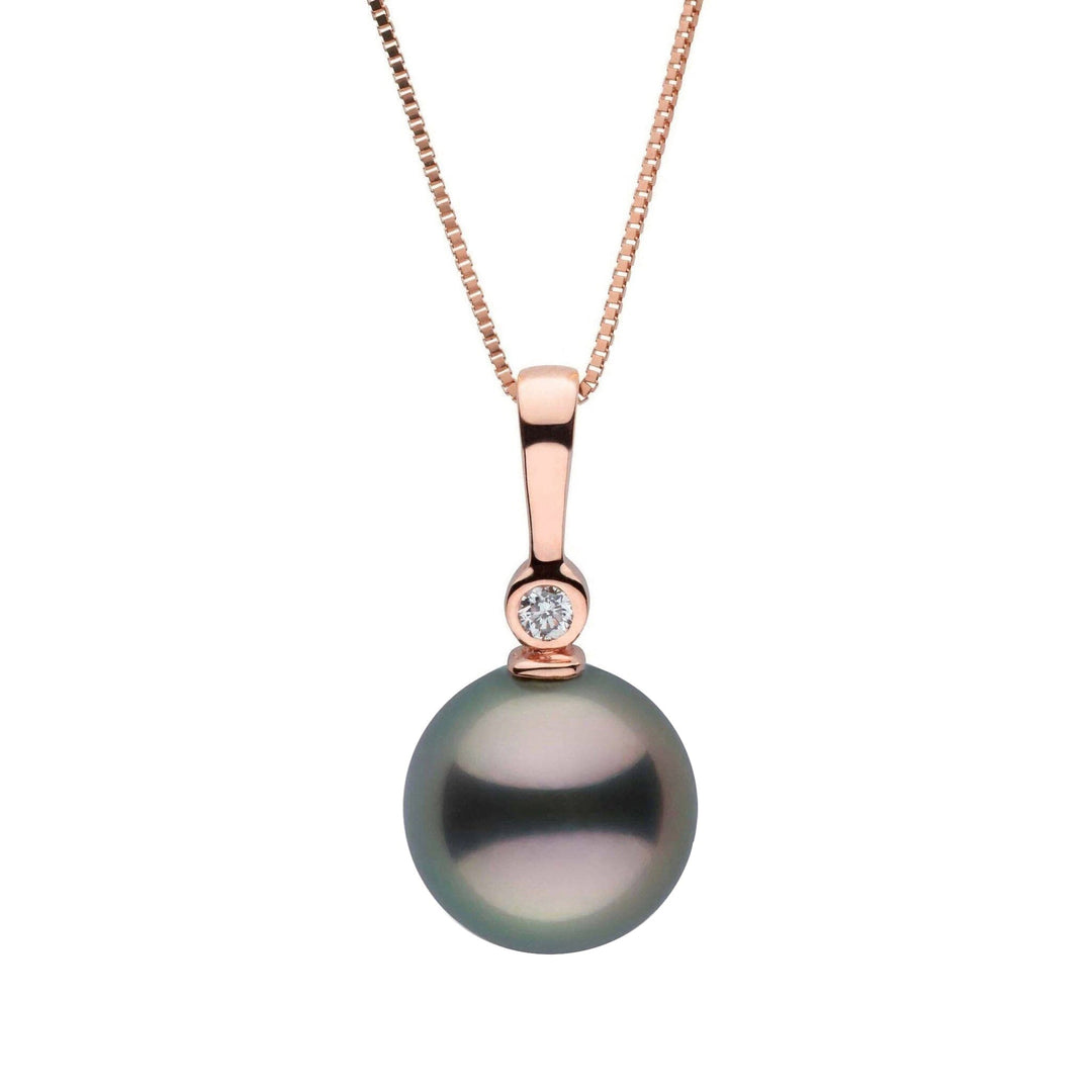 8.0-9.0 mm Tahitian Pearl and Diamond Aspire Collection Pendant