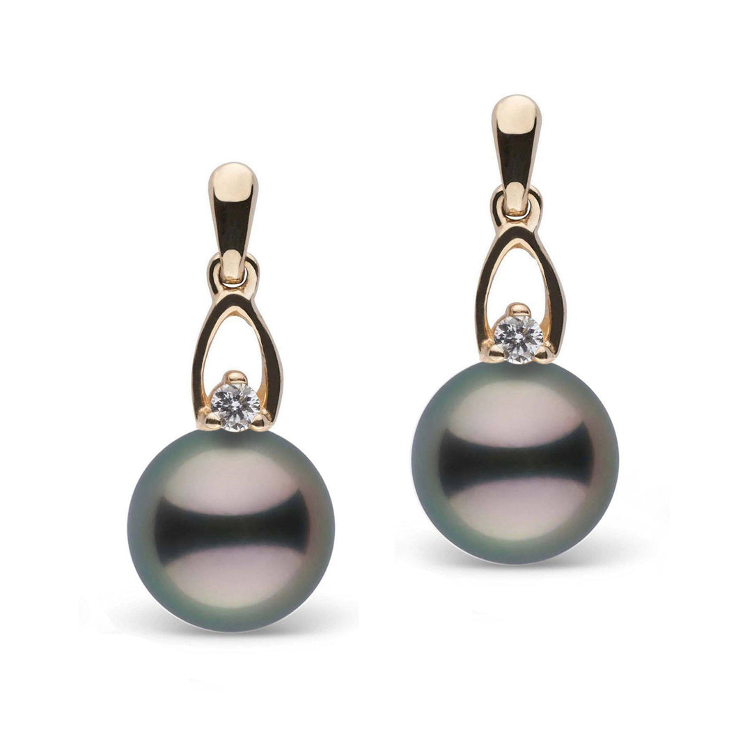 Juliet Collection Tahitian Pearl and Diamond Earrings