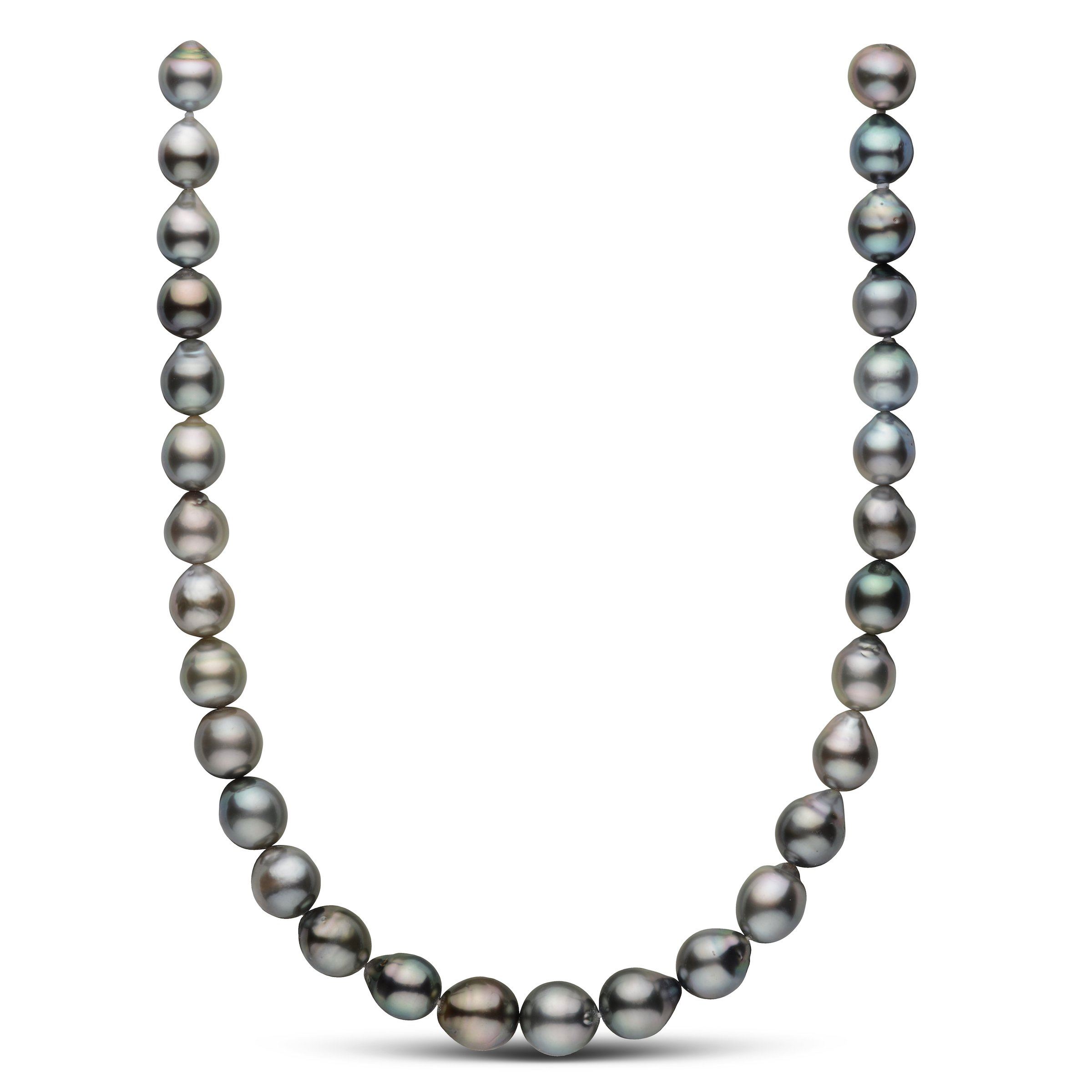 11.1-12.9 mm AAA Tahitian Drop Pearl Necklace