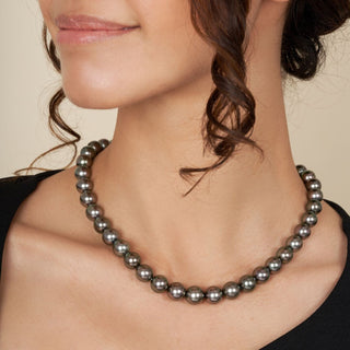 8.4-10.7 mm AA+/AAA Tahitian Round Pearl Necklace
