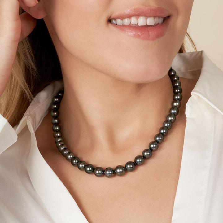 8.2-10.4 mm AA+/AAA Tahitian Round Pearl Necklace