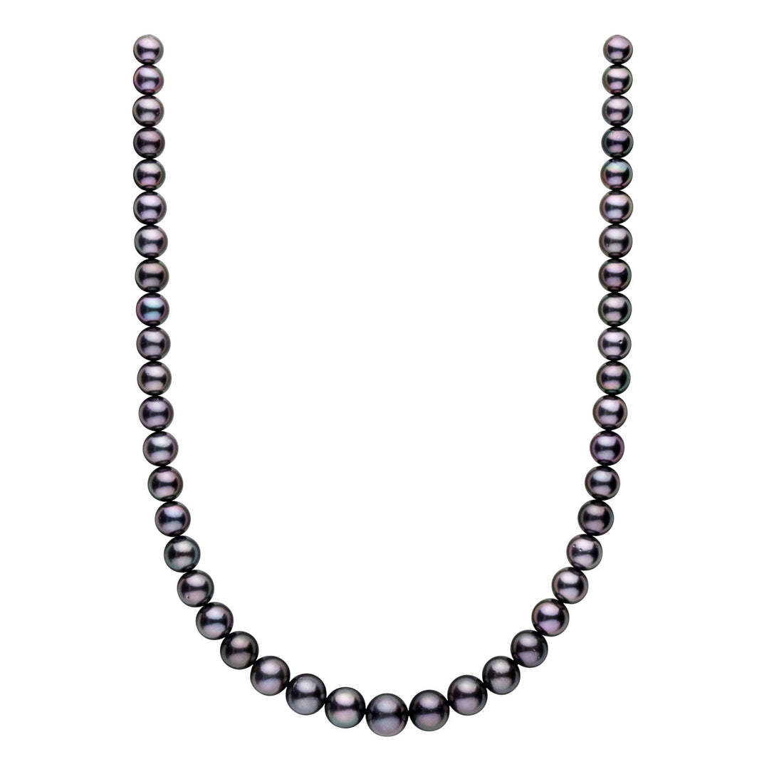 8.1-11.4 mm AA+ Tahitian Round Pearl Necklace