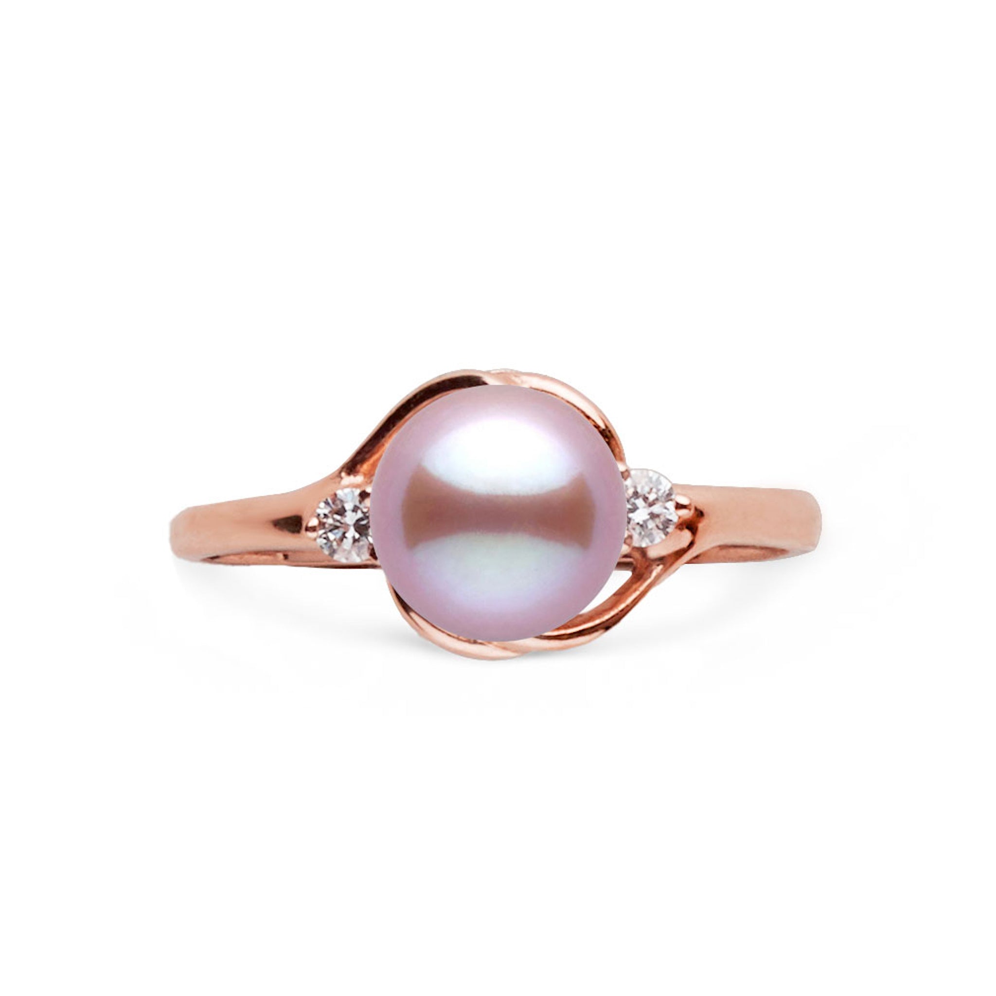 Tiara Collection Lavender Freshadama Pearl and Diamond Ring