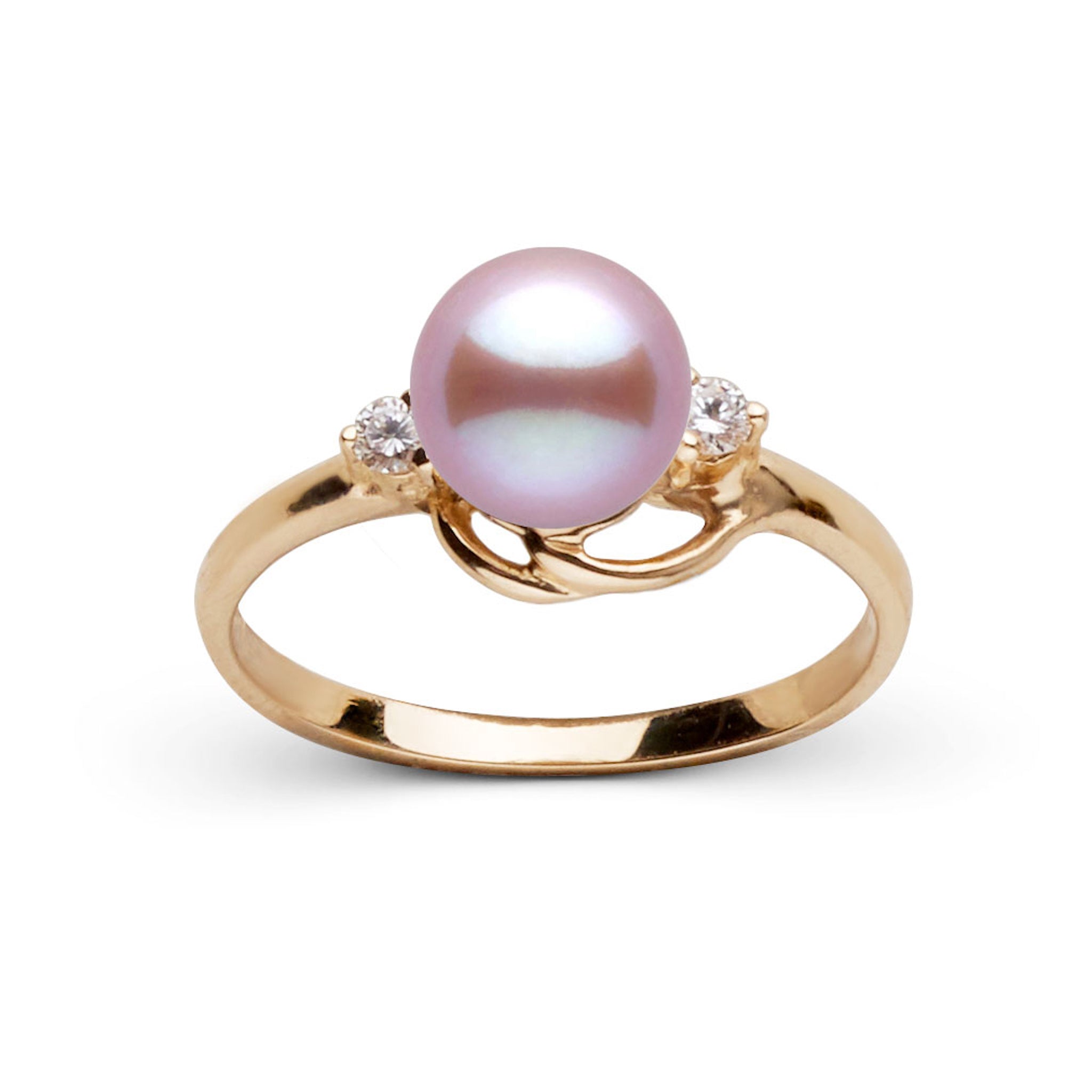 Tiara Collection Lavender Freshadama Pearl and Diamond Ring