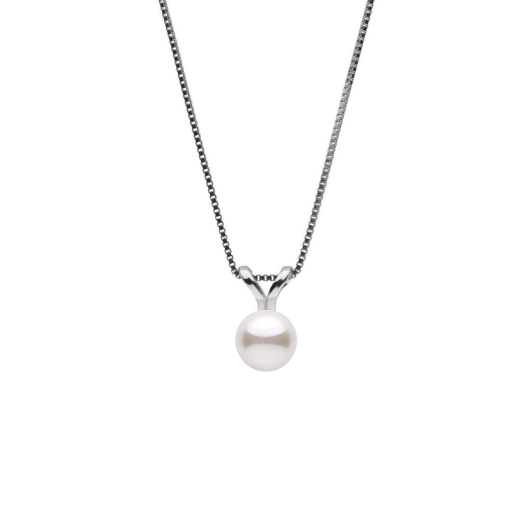 6.0-6.5 mm Akoya Pearl Unity Collection Pendant White Gold