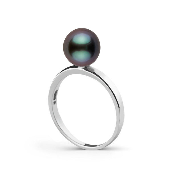 Tapered Classic Collection 7.1 mm Tahitian Pearl Ring