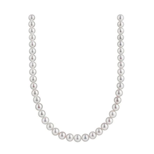 9.0-11.0 mm White Edison Freshwater Pearl Necklace