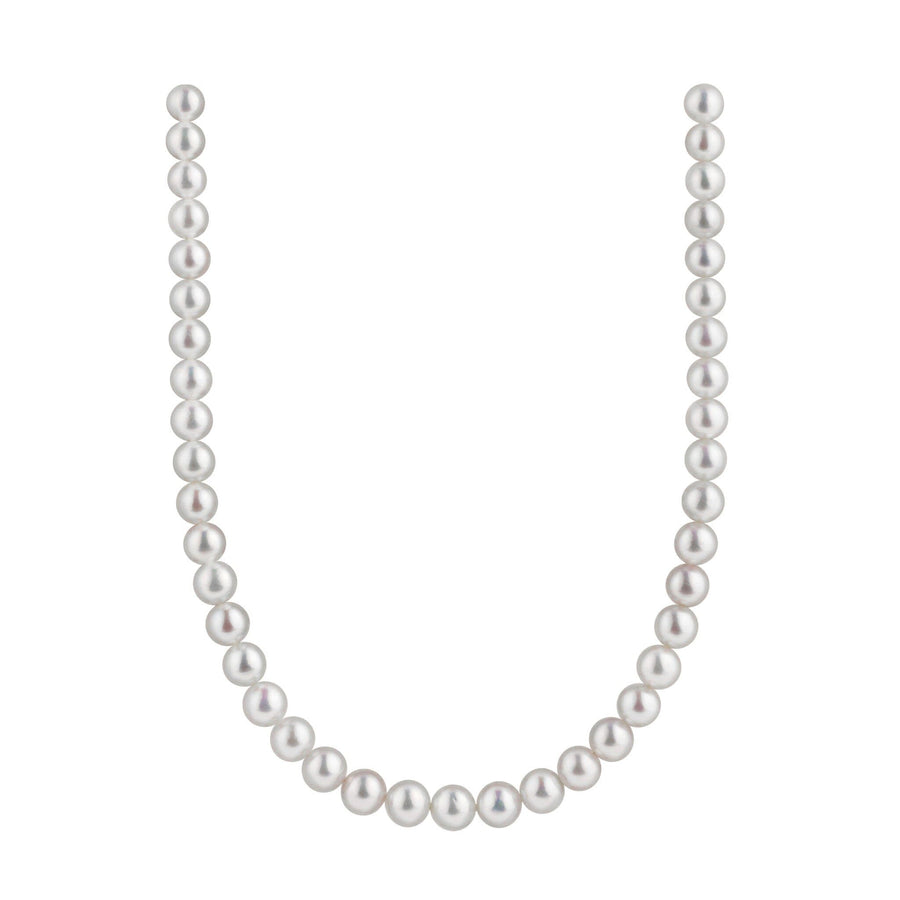 9.0-11.0 mm White Edison Freshwater Pearl Necklace