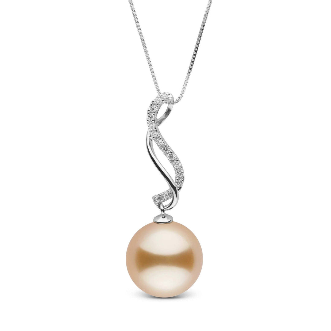 Wanderlust Collection 10.0-11.0 mm Golden South Sea Pearl and Diamond Pendant