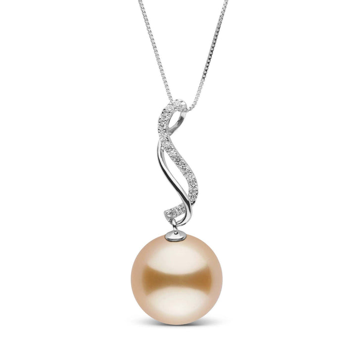 Wanderlust Collection 11.0-12.0 mm Golden South Sea Pearl and Diamond Pendant