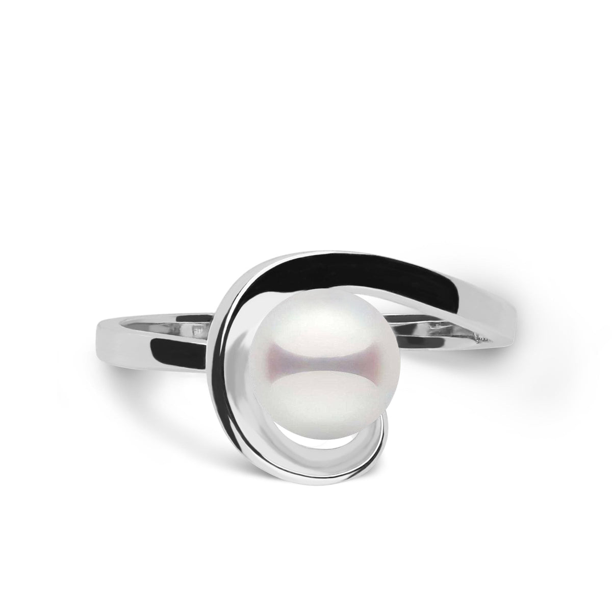 6.5-7.0 mm Akoya Pearl Wishbone Collection Ring white gold 1
