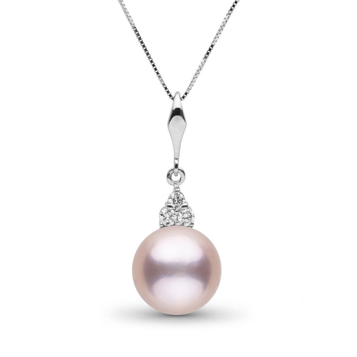 Always Collection 10.0-11.0 mm Lavender Freshadma Pearl and Diamond Pendant