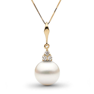 Always Collection White 10.0-11.0 mm South Sea Pearl and Diamond Pendant yg