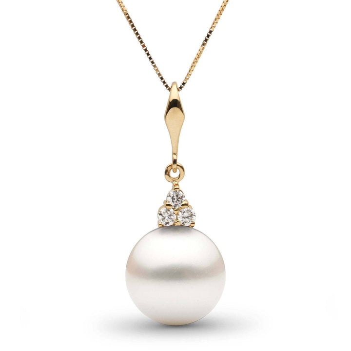 Always Collection 11.0-12.0 mm White South Sea Pearl and Diamond Pendant