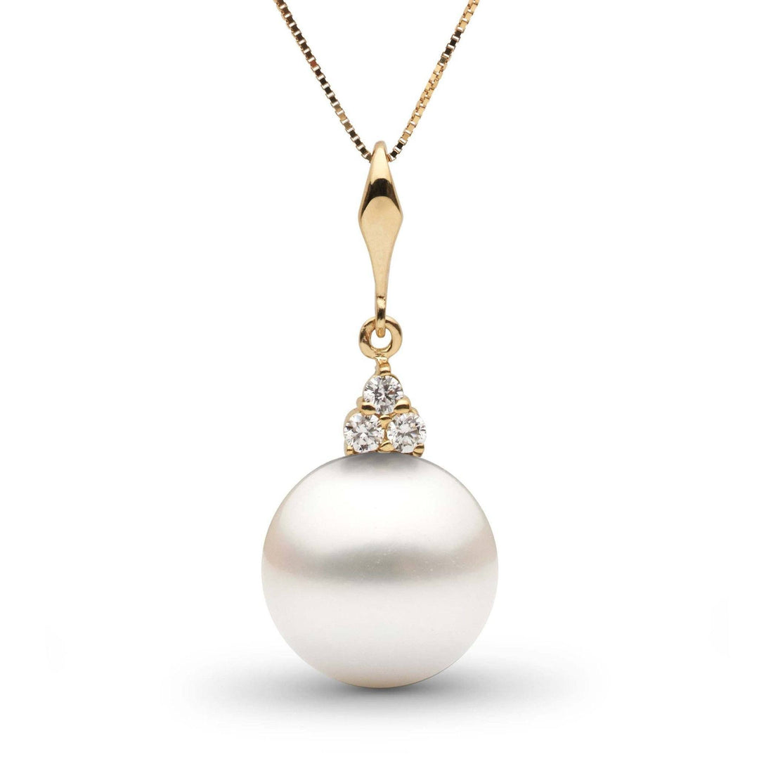 Always Collection 12.0-13.0 mm White South Sea Pearl and Diamond Pendant yg