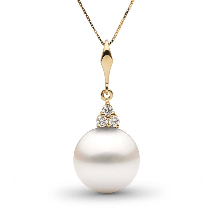 Always Collection 12.0-13.0 mm White South Sea Pearl and Diamond Pendant yg