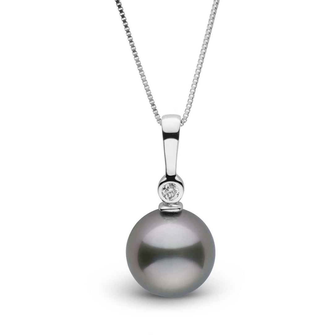 Aspire Collection Tahitian 9.0-10.0 mm Pearl and Diamond Pendant