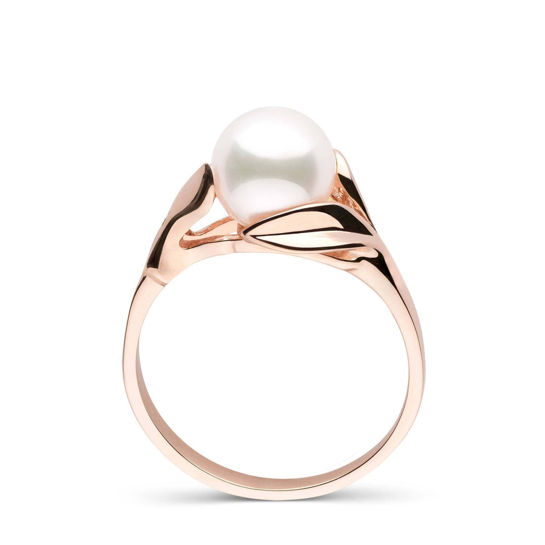 Blossom Collection Akoya Pearl Ring rose gold front