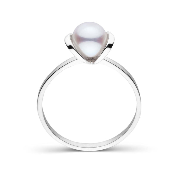 Bonita Collection Akoya Pearl Ring white gold front