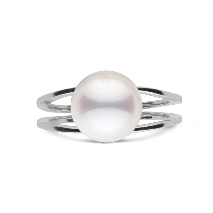 Bridge Collection 8.5-9.0 mm Akoya Pearl Ring white gold top