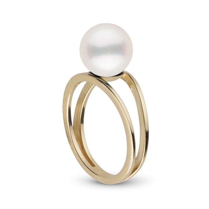 Bridge Collection 9.0-10.0 mm Freshadama Pearl Ring yellow gold side view