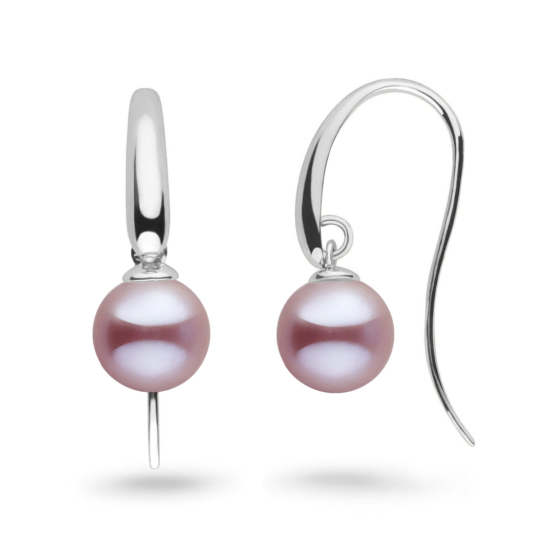 Cascade Collection 8.5-9.0 mm Lavender Freshadama Pearl Earrings