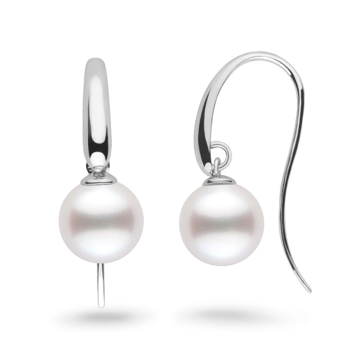 Cascade Collection 9.0-10.0 mm White South Sea Pearl Earrings