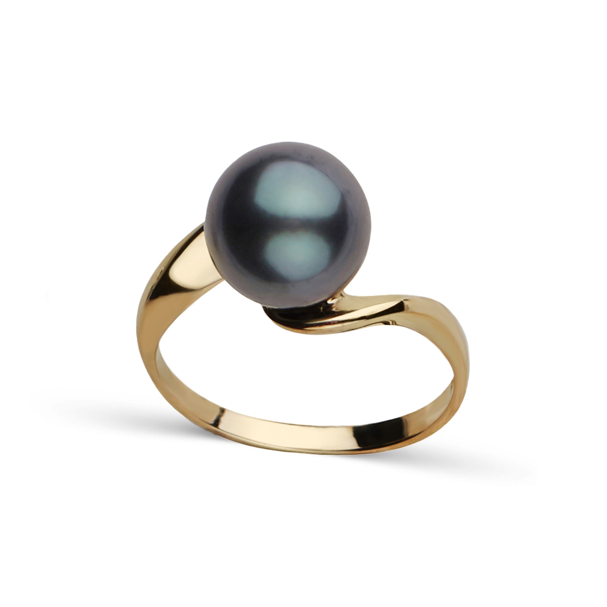 Cascade Collection 9.0-10.0 mm Tahitian Pearl Ring